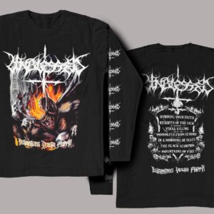 Polera Burning Your Faith Manga Larga